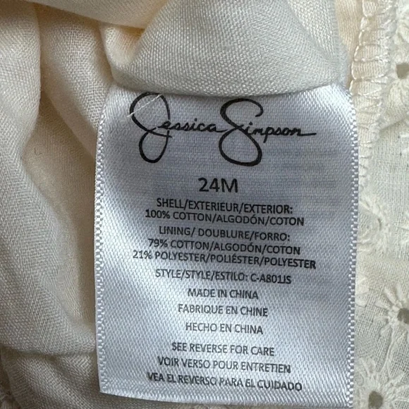 Jessica Simpson Ruffle Tank Top Size 24 Months - Picture 4 of 6